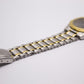 1997 Seiko Two Tone Quartz Sunburst Gray Dial Men's Wrist-Watch