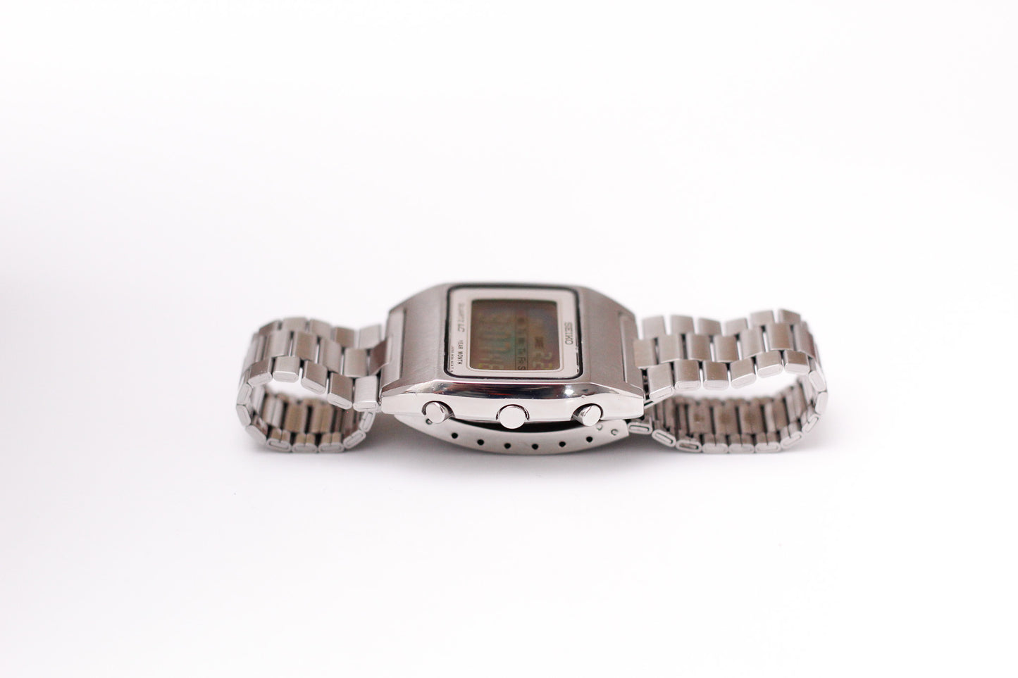 1977 Seiko Quartz LC Year-Month Digital Men's Wrist-Watch