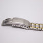 1997 Seiko Two Tone Quartz Sunburst Gray Dial Men's Wrist-Watch