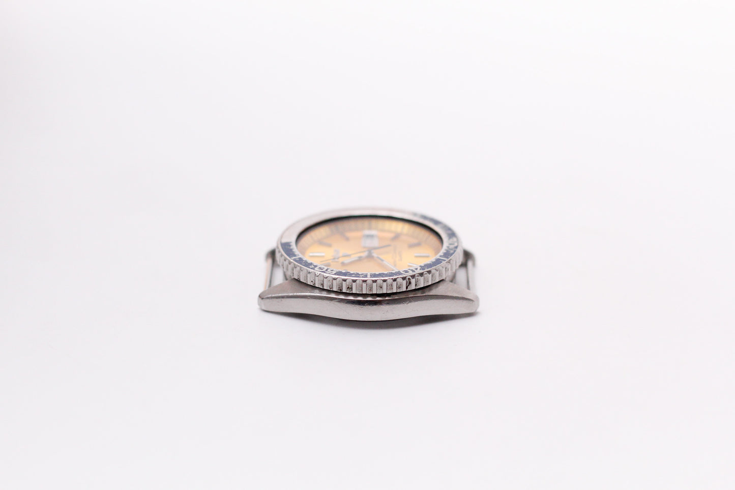 1980 Pulsar Quartz 'Pogue' Orange Sunburst Dial Men's Wrist-Watch
