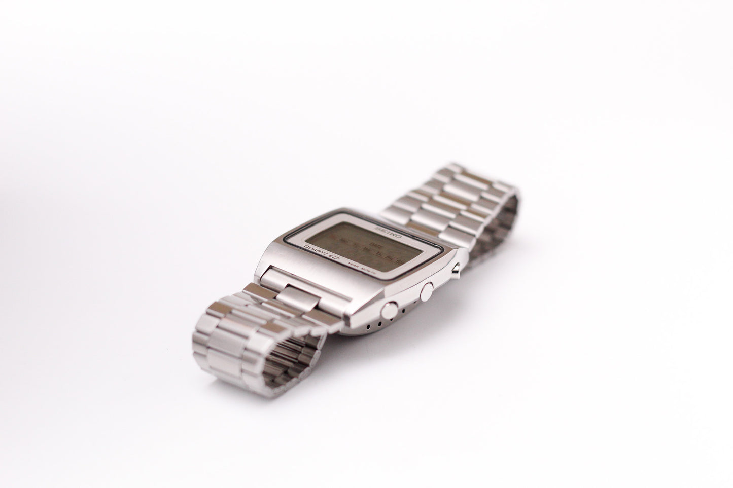 1977 Seiko Quartz LC Year-Month Digital Men's Wrist-Watch