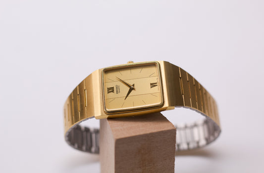 1983 Seiko Quartz Tank Roman Dial Men's Wrist-Watch