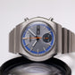 [Serviced] 1976 Seiko Automatic Chronograph Brilliant Gray Sunburst Dial Men's Wrist-Watch