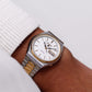 1980 Pulsar Quartz Stark White Dial Men's Two Tone Wrist Watch