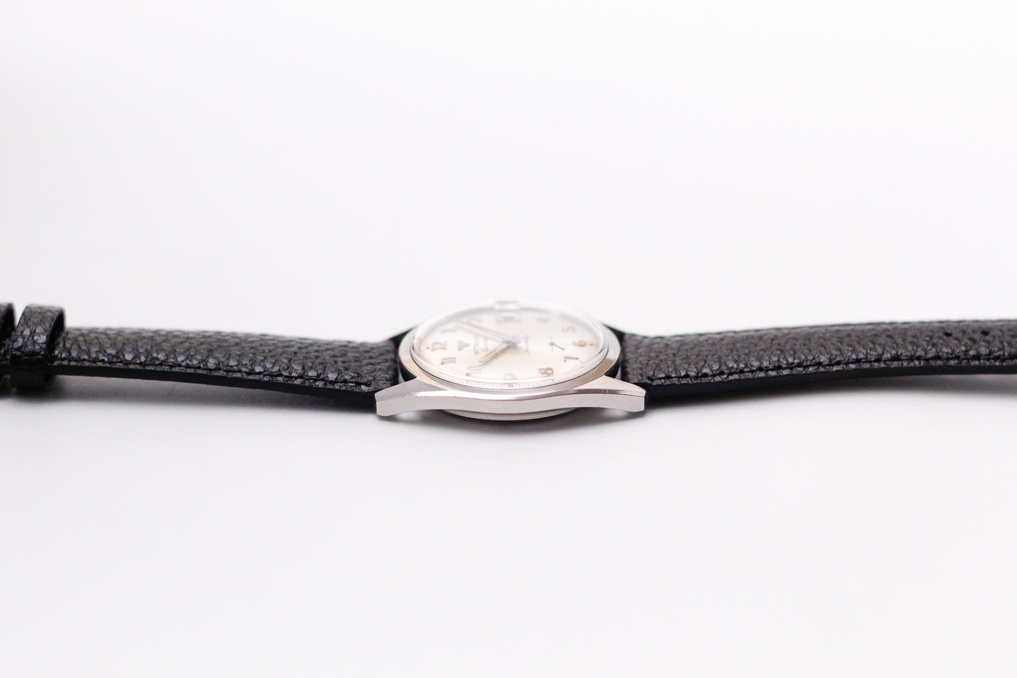[Serviced] 1960s Wittnauer Automatic Silver Sunburst Dial Men's Wrist-Watch