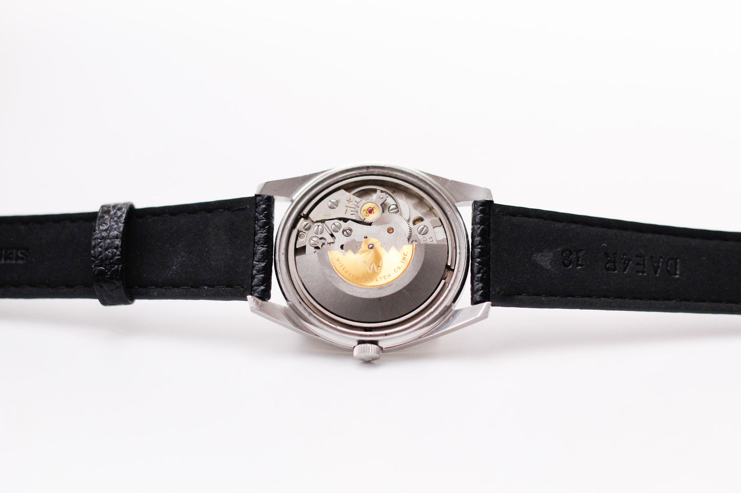 [Serviced] 1960s Wittnauer Automatic Silver Sunburst Dial Men's Wrist-Watch
