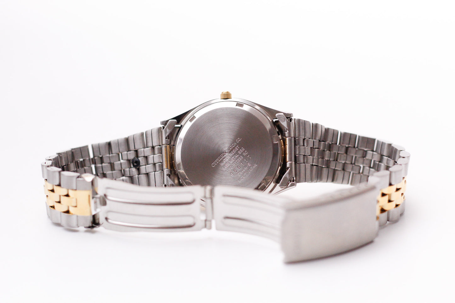 1999 Citizen 'Baby Day-Date' Champagne Dial Two Tone Men's Wrist-Watch W/Box & Papers