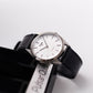 [Near Mint] 1993 Pulsar Quartz Straight Grain Silver Dial Men's Wrist-Watch W/Box