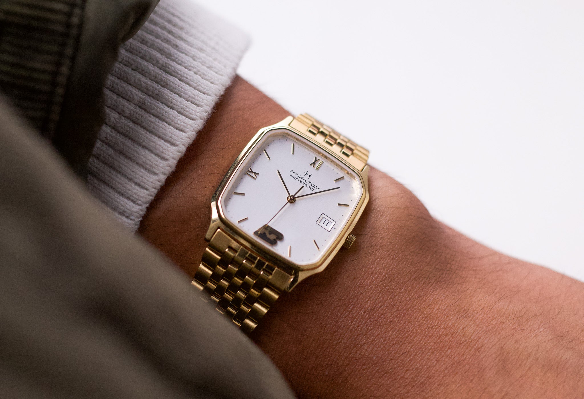 Full Set] 1980s Hamilton Masterpiece Quartz Men's Wrist-Watch