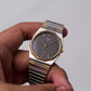 1993 Pulsar Quartz Gray Waffle Dial Two Tone Men's Wrist-Watch