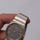 1993 Pulsar Quartz Gray Waffle Dial Two Tone Men's Wrist-Watch