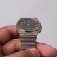 1993 Pulsar Quartz Gray Waffle Dial Two Tone Men's Wrist-Watch