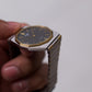 1993 Pulsar Quartz Gray Waffle Dial Two Tone Men's Wrist-Watch