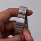 1993 Pulsar Quartz Gray Waffle Dial Two Tone Men's Wrist-Watch