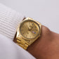 1987 Seiko SQ 'Baby President' Gold Toned Men's Wrist-Watch