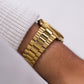 1987 Seiko SQ 'Baby President' Gold Toned Men's Wrist-Watch