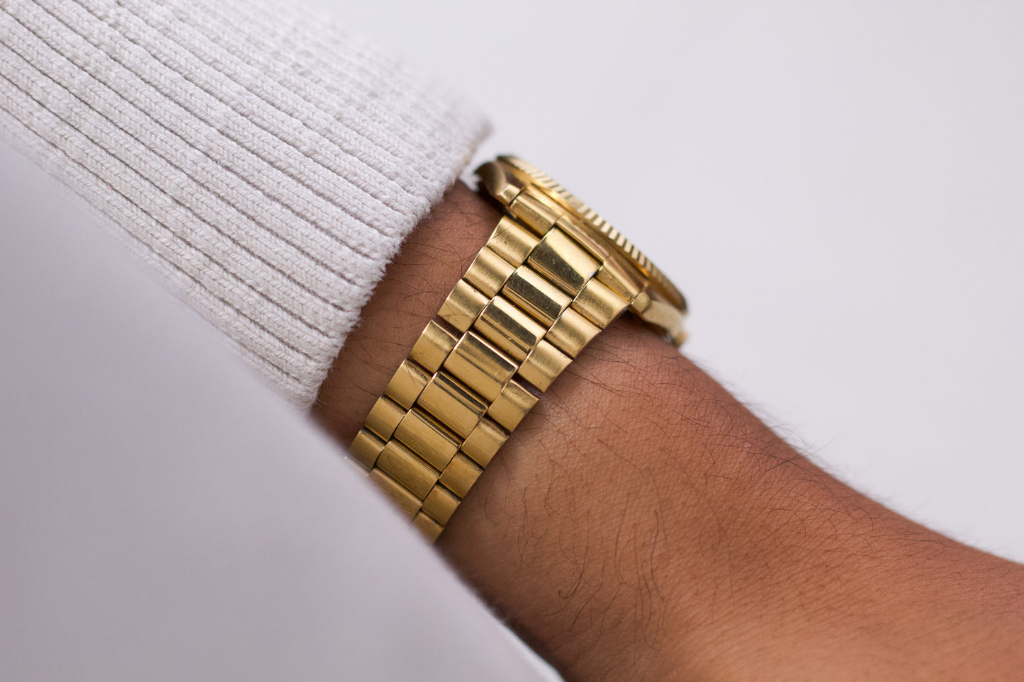 1987 Seiko SQ 'Baby President' Gold Toned Men's Wrist-Watch