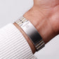 1985 Seiko SQ 100 Textured Gray Dial Two Tone Men's Wrist-Watch W/Box