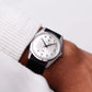 [Serviced] 1960s Wittnauer Automatic Silver Sunburst Dial Men's Wrist-Watch