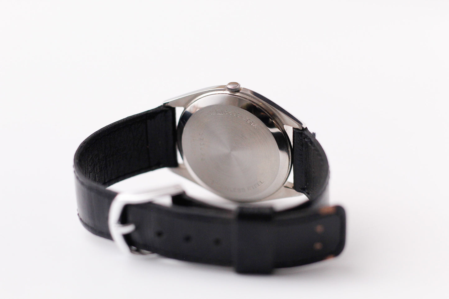 [Near Mint] 1993 Pulsar Quartz Straight Grain Silver Dial Men's Wrist-Watch W/Box