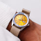 1980 Pulsar Quartz 'Pogue' Orange Sunburst Dial Men's Wrist-Watch