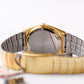 [Near Mint] 1990s Pulsar Quartz Straight Grain Golden Dial Men's Wrist-Watch