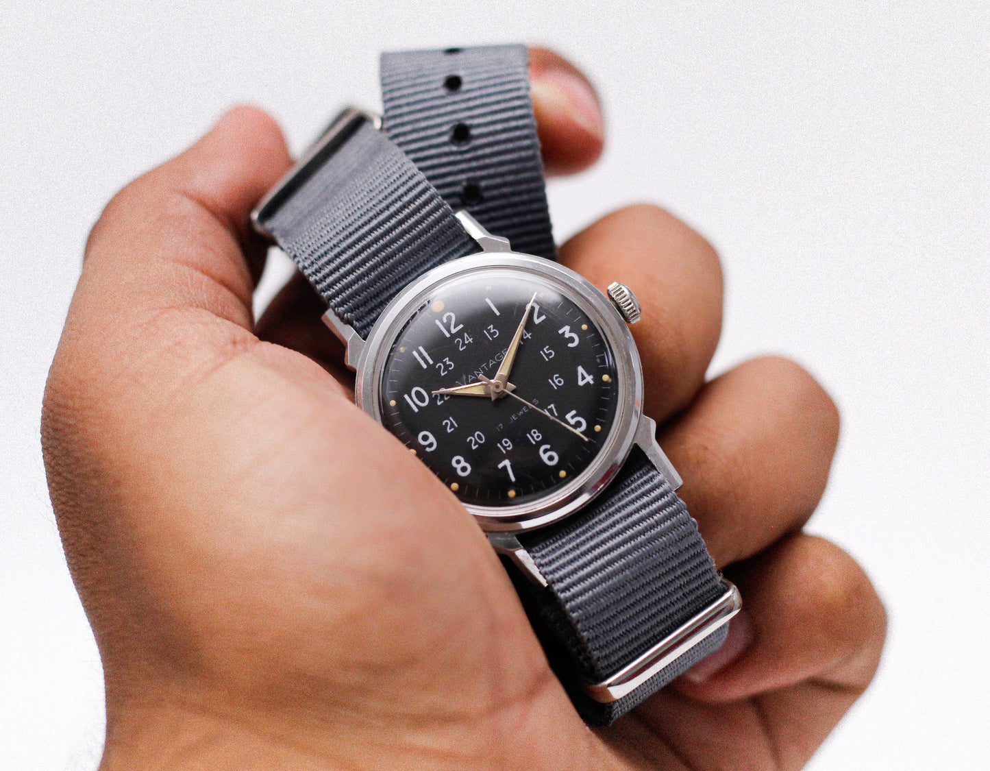 1960s Hamilton Vantage Vietnam Era Style Field Watch Men's Wrist-Watch