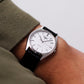 [Near Mint] 1993 Pulsar Quartz Straight Grain Silver Dial Men's Wrist-Watch W/Box