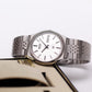 1982 Seiko SQ Straight Grain Silver Dial Men's Wrist-Watch W/Box & Tag
