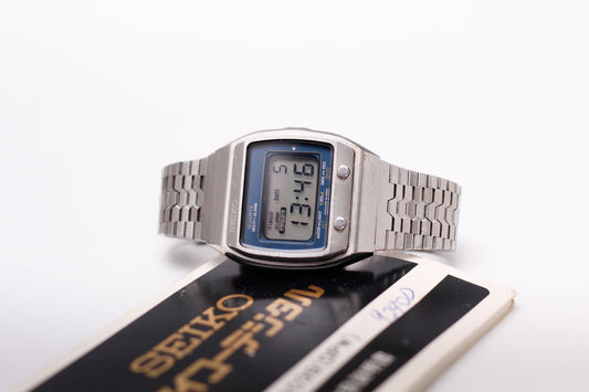 1977 JDM Seiko Quartz Digital Multi-Alarm Men's Wrist-Watch W/Paperwork