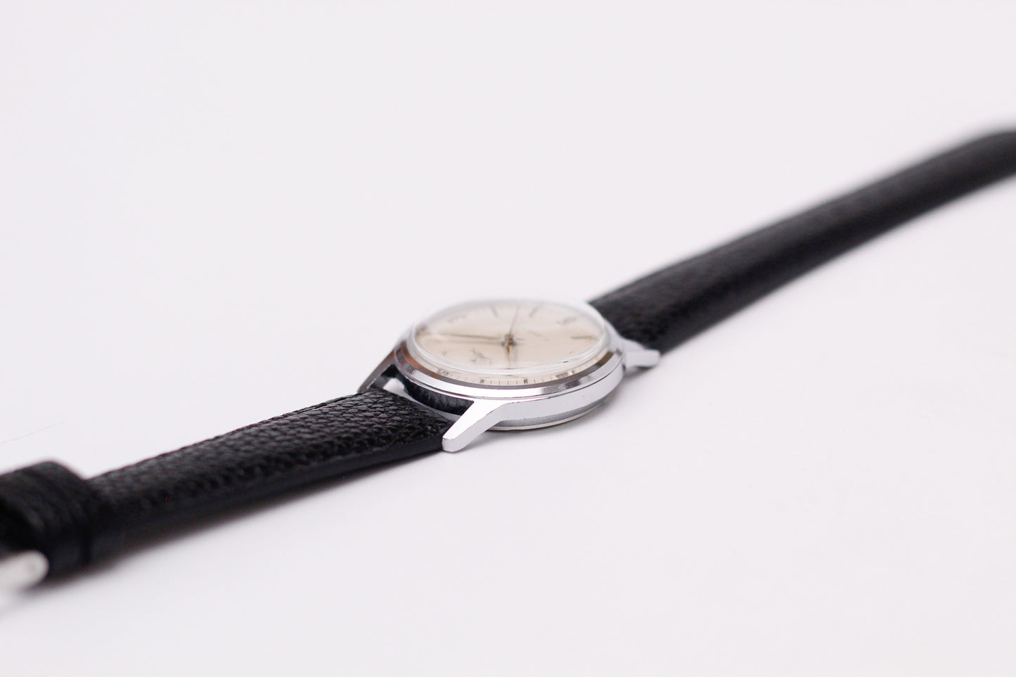 [Serviced] 1970s Buren Mechanical Cream White Dial Men's Wrist-Watch