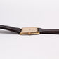 1984 Seiko Quartz Straight Grain Golden Dial Tank Men's Wrist-Watch