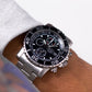 [Near Mint] 2005 Seiko Quartz Chronograph Inky Black Dial Men's Wrist-Watch