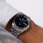 2008 Seiko 5 Midnight Black Dial Ghost Logo Men's Wrist-Watch