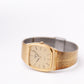 1983 Pulsar Quartz Straight Grain Golden Dial Men's Wrist-Watch