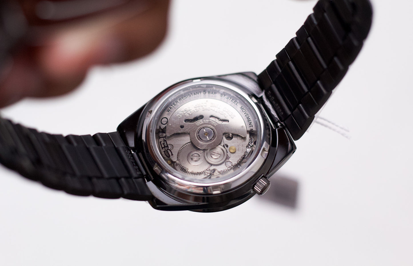 [New Old Stock] 2012 Seiko 5 Automatic Deep Ink Black Dial Men's Wrist-Watch W/Box & Papers