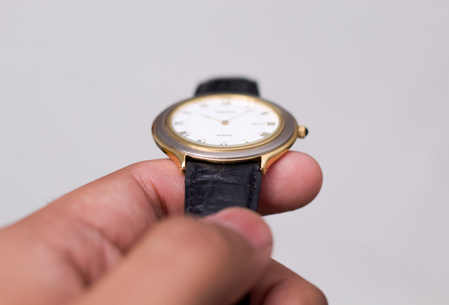 [New Old Stock] 2000 Pulsar Quartz Two Tone Men's Wrist-Watch Full-Set