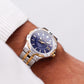 2008 Seiko Kinetic Marine Blue Dial Two Tone Case Men's Wrist-Watch