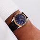 2005 Pulsar 'Baby Presidential' Marine Blue Dial Two Tone Men's Wrist-Watch