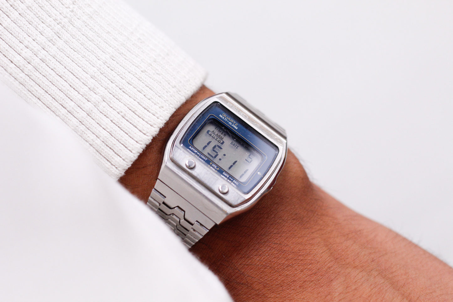 1977 JDM Seiko Quartz Digital Multi-Alarm Men's Wrist-Watch W/Paperwork
