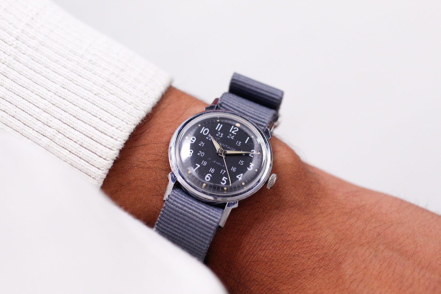 1960s Hamilton Vantage Vietnam Era Style Field Watch Men's Wrist-Watch