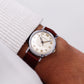 [Serviced] 1970 Caravelle Mechanical Aged Cream Dial Men's Wrist-Watch