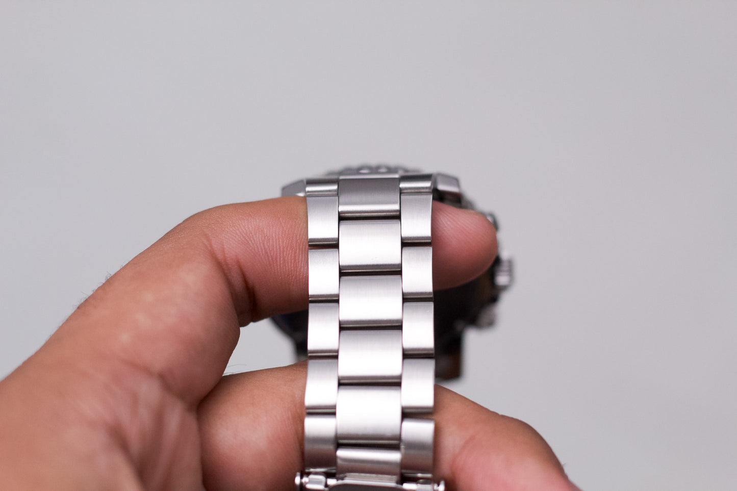 [Near Mint] 2005 Seiko Quartz Chronograph Inky Black Dial Men's Wrist-Watch