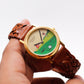 [Near Mint] 1990s Arenix Quartz Moving Golf Ball Dial Men's Wrist-Watch