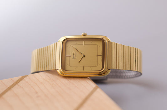 1986 Seiko Quartz Golden Tank Men's Wrist-Watch