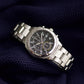 [Mint] 2000s Seiko Quartz Chronograph Deep Gray Dial Men's Wrist-Watch