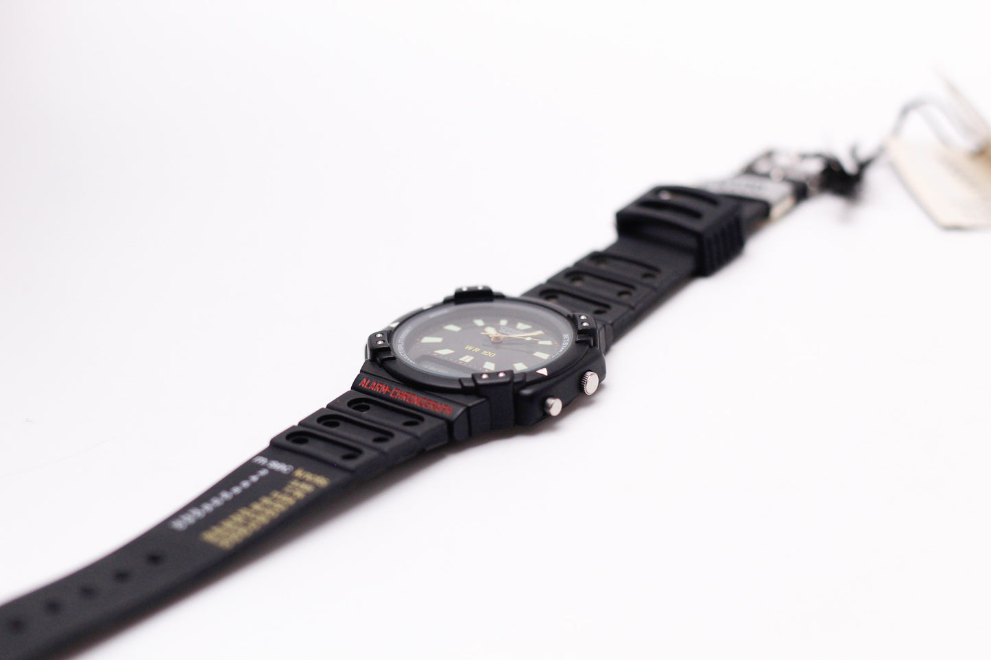 [Near Mint] 1995 Citizen Quartz Ana-Digi Matte Black Dial Men's Wrist-Watch