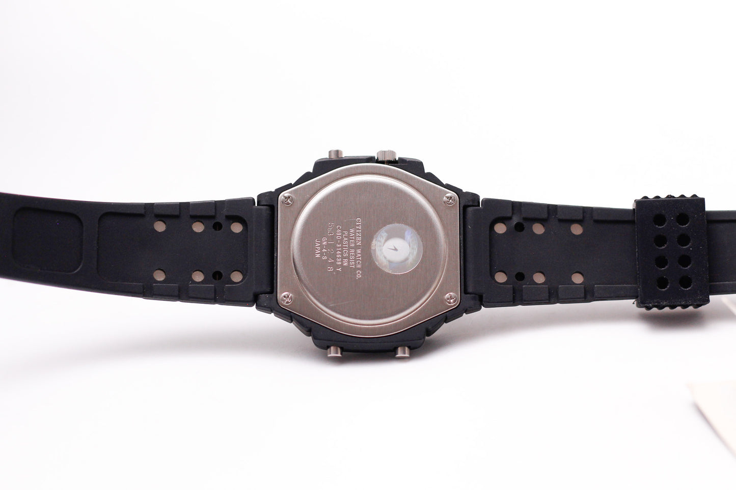 [Near Mint] 1995 Citizen Quartz Ana-Digi Matte Black Dial Men's Wrist-Watch