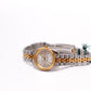 1990s Gruen Precision Quartz Silver Sunburst Dial Two Tone Case Couples' Watches
