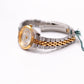 1990s Gruen Precision Quartz Silver Sunburst Dial Two Tone Case Couples' Watches